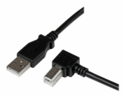 StarTech 3m USB 2.0 A to Right Angle B Cable Cord - 3 m USB Printer Cable - Right Angle USB B Cable - 1x USB A (M), 1x USB B (M) (USBAB3MR) - Kabel USB - USB typ B (M) do USB (M) - USB 2.0 - 3 m - 90°