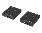 Startech 4K HDMI Over IP Extender - 4K 30Hz - Video Control Software App - HDMI Extender - HDMI Extension - AV Over IP (ST12MHDLAN4K) - Sériový nástavec video/audio/infračervený - 1GbE - až 100 m - pr