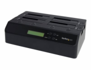 StarTech.com 4 Bay USB 3.0/ eSATA Hard Drive Duplicator Dock for 2.5" & 3.5" SATA/ IDE SSD HDD - Standalone 1:3 Copier Docking Station (SATDOCK4U3RE) - Duplikátor pevného disku - 4 zásuvky (SATA-300) 