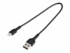 StarTech.com 12 in(30cm) Durable Black USB-A to Lightning...