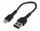 StarTech.com 15cm(6 in) Durable Black USB-A to Lightning ...