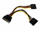 StarTech.com 6in SATA Power Y Splitter Cable Adapter - M/...