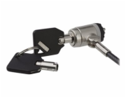 StarTech.com 6ft (2m) Laptop Cable Lock with Keys, Keyed Security Cable Lock for Compatible K-Slot Laptops, Desktops, Computers & Other Devices, Anti-Theft Vinyl Coated Steel Cable Lock - 6 ft Keyed C