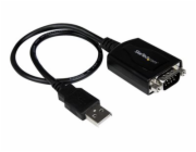 StarTech.com USB to Serial RS232 Adapter Cable w/ COM Retention - USB Serial Adapter - Sériový adaptér - USB - RS-232 - černá