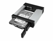 StarTech.com 5.25" to 3.5" Trayless Hard Drive Hot Swap Bay - Removable Hard Drive Bay for 3.5" SATA/SAS Drives - Aluminum (HSB1SATSASBA) - Bay adaptér pro datový sklad - 5,25" na 3,5" - pro P/N: 25SA