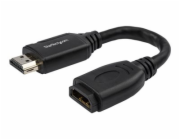 StarTech.com 6in High Speed HDMI Port Saver Cable with 4K 60Hz - Short HDMI 2.0 Male to Female Adapter Cable - Port Extender (HD2MF6INL) - Prodlužovací kabel HDMI - HDMI s piny (male) rovné do HDMI se