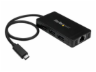 StarTech.com 3 Port USB C Hub with Ethernet - USB-C to 3x...