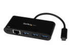 StarTech.com 3 Port USB-C Hub with Gigabit Ethernet & 60W...