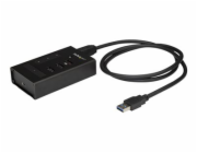 StarTech.com 4 Port USB 3.0 Hub, USB Type-A to 1x USB-C & 3x USB-A, Commercial Metal USB Hub, SuperSpeed 5Gbps USB 3.1/3.2 Gen 1, Self Powered, BC 1.2 Fast Charge/Sync, Mountable/Rugged - Windows/macO