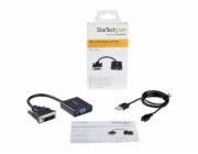 StarTech.com DVI-D to VGA Active Adapter Converter Cable - 1080p - DVI to VGA Converter box (DVI2VGAE) - Video adaptér - DVI-D, Micro-USB typ B (pouze napájení) do HD-15 (VGA) (F) - 24.8 m - aktivní, 
