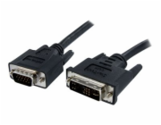 StarTech.com 1m DVI to VGA Display Monitor Cable M/M DVI to VGA (15 Pin) - Video kabel - HD-15 (VGA) (M) do DVI-A (M) - 1 m - lisovaný, křídlové šrouby - černá