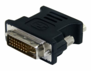 StarTech.com DVI to VGA Cable Adapter - Black - M/F - DVI-I to VGA Converter Adapter (DVIVGAMFBK) - Adaptér VGA) - DVI-I (M) do HD-15 (VGA) (F) - lisovaný, křídlové šrouby - černá