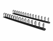 StarTech.com Vertical 0U Server Rack Cable Management w/ D-Ring Hooks - 40U Network Rack Cord Manager Panels - 2x 3ft Wire Organizers (CMVER40UD) - Sada pro správu kabelů D-ring - 1.83 m - černá - 40U