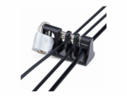 StarTech.com Peripheral Cable Anchor Lock, Keyboard/Mouse Cable Trap - Kotva bezpečnostního kabelu - montáž na stůl - černá - kompatibilní s TAA