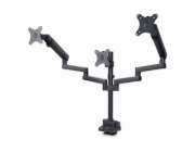 StarTech.com Triple Monitor Desk Mount For Up To Three 27in Screens, VESA 75x75/100x100, Tool-Less Arm Adjustments, C-Clamp/Grommet Mount, Spring-Assisted Arms - Montážní sada - nastavitelné rameno - 