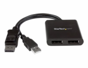 StarTech.com 2-Port Multi Monitor Adapter, DisplayPort 1.2 MST Hub, Dual 4K 30Hz or 1080p, USB Bus Powered, Video Splitter for Extended Desktop Mode on Windows Only, DP to 2x DP MST Hub - Multi Stream