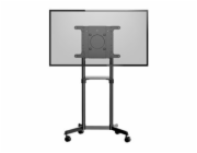 Startech Mobile TV Cart, Portable Rolling TV Stand for 37-70" VESA Display (154lb/70kg), with Shelf & Storage Compartment, Rotate/Tilt Display, Universal TV Mount on Casters/Wheels - Mobile TV Stand w