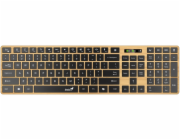 GENIUS Klávesnice Slimstar 7250BT, membránová, bezdrátová, béžová-černá