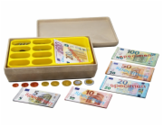 Wissner Pokladna s eurovými bankovkami a mincemi
