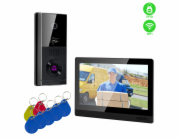 EVOLVEO DoorPhone AHD10, Sada domácího WiFi videotelefonu s ovládáním dveří a RFID, černý 10" monitor, 32GB
