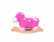 Houpací hrošík Nele růžový s miminkem