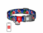 Waudog "Fig" nylon dog collar with QR code, size S