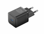 Wall charger, Vention, FEPB0-EU, USB-C, 20W, GaN (black)