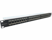 Conexpro 19" patch panel STP, CAT6A, 24 portů, 1U