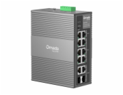 TP-Link OMADA průmyslový switch IES210GPP (8xGbE,2xGbE/SFPcombo,6xPoE+,2xPoE++,240W,DIN,IP40,fanless)