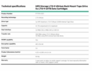 HPE Storage LTO-9 Ultrium Rack Mount Tape Drive 5x LTO-9 45TB Data Cartridges