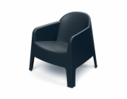 Křeslo zahradní MILANE 745x730x735mm - uhelná