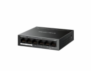 MERCUSYS switch MS106P (6x100Mb/s,4xPoE+,67W,fanless)