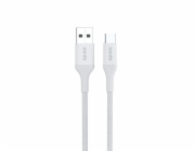 Epico Braided Cable 1,2m USB-C to USB-A - bílá