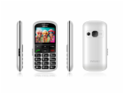 EVOLVEO EasyPhone XS, mobilní telefon pro seniory, bílá