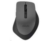 ASUS WT425/Ergonomická/Optická/Pro praváky/1 600 DPI/Bezdrátové USB/Stříbrná