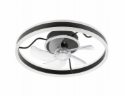 Lamkur Apollo 49915 stropní ventilátor stropní lampa 1x38W LED 3000K 4000 lm černá