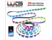 WG - Chytrý LED pásek WG18, 3 metry, s aplikaci, IP 65, USB-A