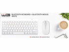 WG - Bluetooth klávesnice s myší, bílá