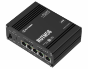 Teltonika RUTM56 průmyslový router, dual modem, 5G, 4G, 5x Gbit RJ45, WiFi 5