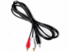 PREMIUMCORD Kabel Jack 2.5mm stereo - 2x Cinch M 2m