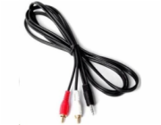 PREMIUMCORD Kabel Jack 2.5mm stereo - 2x Cinch M 2m