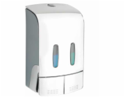 Wenko Dávkovač mýdla a dezinfekce TARTAS, dvoukomorový, 960 ml, WENKO