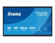 iiyama ProLite TE8615A-B1AG - 86" Trída úhloprícky (85.6" zobrazitelný) displej LCD s LED podsvícením - interaktivní digital signage - s dotykový displej (více dotyku) / 8-mikrofonový array / voliteln