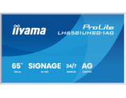 iiyama ProLite LH6581UHSG-1AG - 65" Trída úhloprícky (64.5" zobrazitelný) displej LCD s LED podsvícením - digital signage - s vestavený prehrávac médií SoC - 4K UHD (2160p) 3840 x 2160 - bílý rámecek,