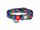 Waudog "Fig" nylon dog collar with QR code, size XL