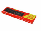 CANYON keyboard KB-W01 EN/CS Wireless Black