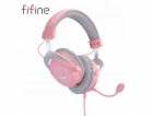 Fifine H3P AmpliGame RGB studiová sluchátka na uši s mikr...