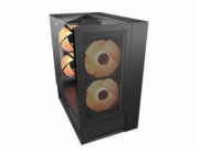 COUGAR PC skříň OMNYX Black Mid Tower Mesh Front Panel 2 x 160mm ARGB Fan, Rear Panel 2x 160mm ARGB Fan