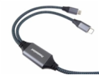 PREMIUMCORD Nabíjecí kabel USB-C, 2xUSB-C na USB-C, 100W,...