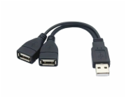 PREMIUMCORD Nabíjecí kabel USB 2.0, 15cm, černá